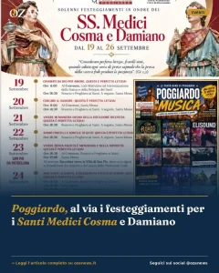 Poggiardo, al via i festeggiamenti per i Santi Medici Cosma e Damiano