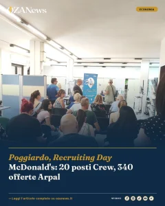 Anteprima di: Poggiardo, Recruiting Day McDonald's: 20 posti Crew, 340 offerte Arpal