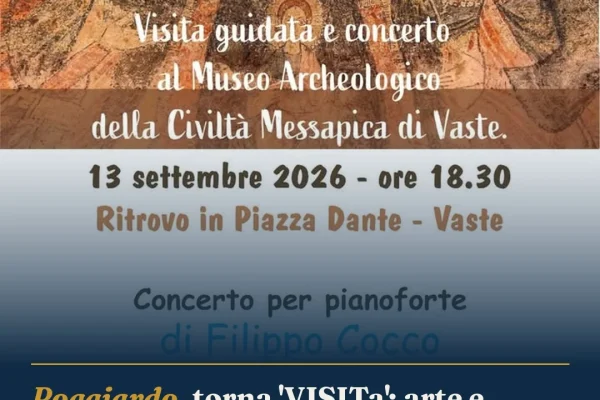 Poggiardo, torna ‘VISITa’: arte e musica al Museo Archeologico di Vaste