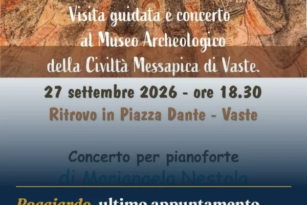 Poggiardo, ultimo appuntamento con ‘VISITa’: arte e musica a Vaste
