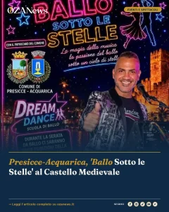 Foto di copertina: Presicce-Acquarica, 'Ballo Sotto le Stelle' al Castello Medievale - Basso Salento