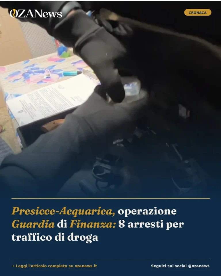 Presicce-Acquarica, operazione Guardia di Finanza: 8 arresti per traffico di droga
