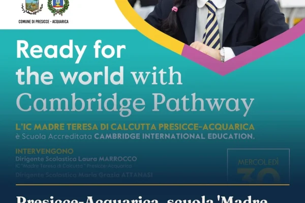 Presicce-Acquarica, scuola ‘Madre Teresa’ prima in Italia con Cambridge Early Years