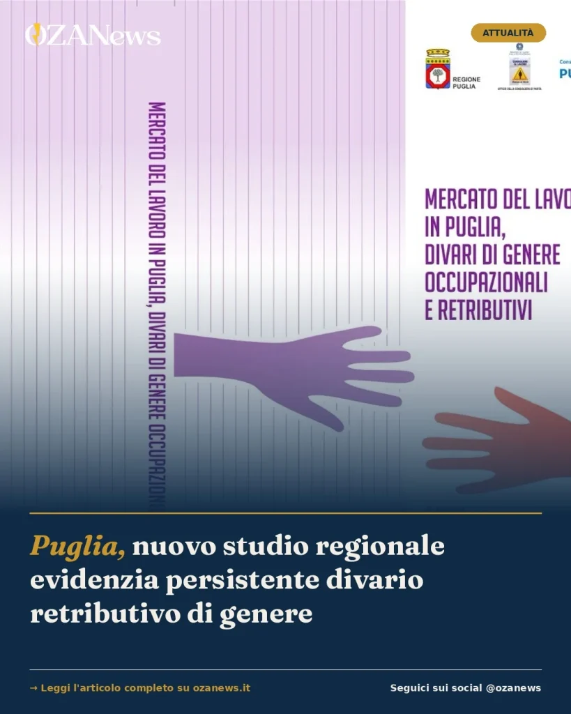 Anteprima di: Puglia, nuovo studio regionale evidenzia persistente divario retributivo di genere
