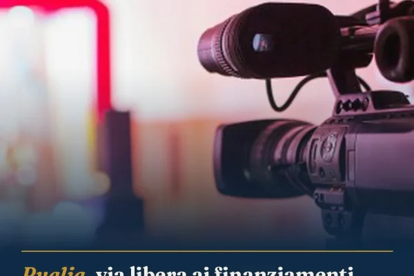 Puglia, via libera ai finanziamenti per festival e rassegne audiovisive 2026