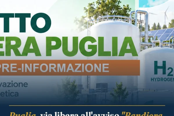 Puglia, via libera all’avviso “Bandiera Idrogeno”: 10 milioni per la transizione