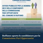 Anteprima di: Ruffano: aperte le candidature per la Commissione Pari Opportunità