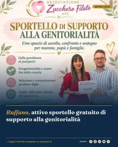Anteprima di: Ruffano, attivo sportello gratuito di supporto alla genitorialità