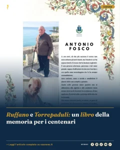 Anteprima di: Ruffano e Torrepaduli: un libro della memoria per i centenari