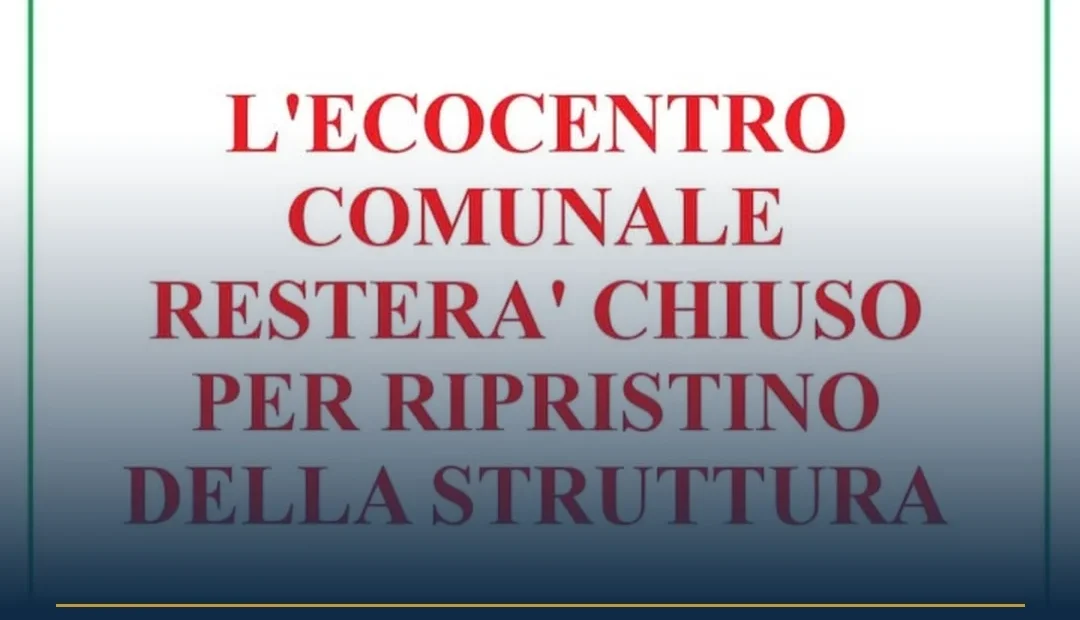 Anteprima di: Ruffano, Ecocentro comunale chiuso per incendio: riapertura il 9 settembre