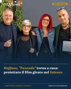 Anteprima di: Ruffano, "Fazenda" torna a casa: proiettato il film girato nel Salento