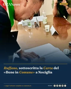 Anteprima di: Ruffano, sottoscritta la Carta del «Bene in Comune» a Nociglia