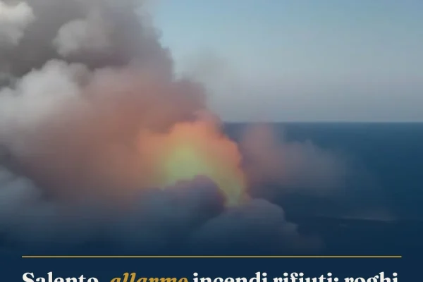 Salento, allarme incendi rifiuti: roghi a Lequile, Nardò e Ruffano