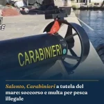 Anteprima di: Salento, Carabinieri a tutela del mare: soccorso e multa per pesca illegale