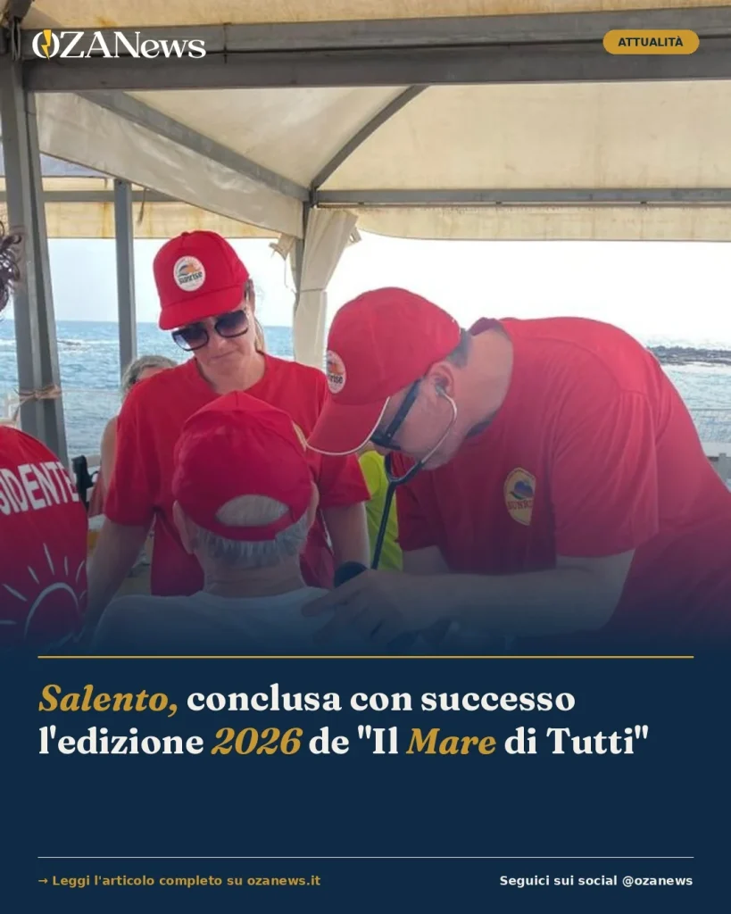 Anteprima di: Salento, conclusa con successo l'edizione 2026 de "Il Mare di Tutti"
