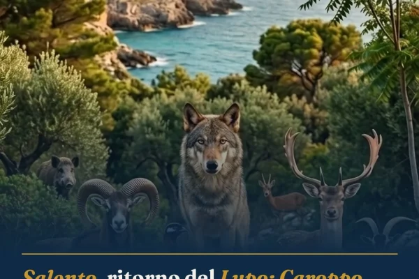Salento, ritorno del Lupo: Caroppo propone strategia per la rinaturalizzazione