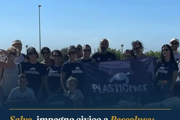 Salve, impegno civico a Pescoluse: 280 kg di rifiuti rimossi dalla costa