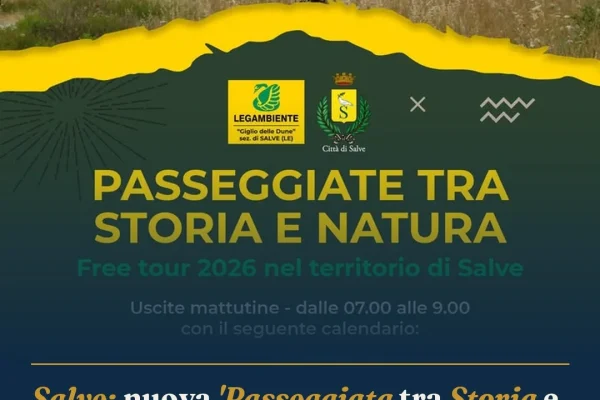 Salve: nuova ‘Passeggiata tra Storia e Natura’ il 17 settembre