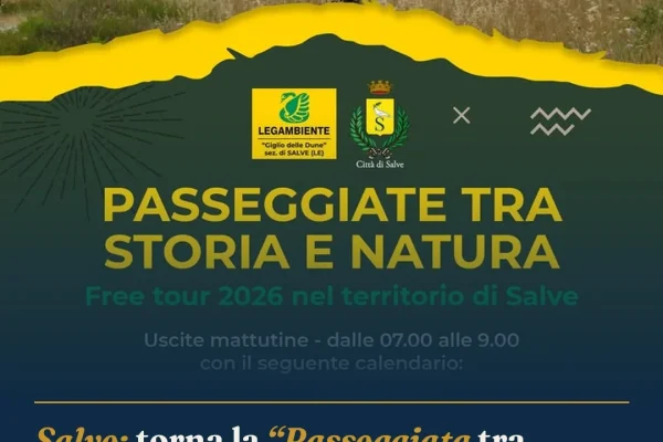 Salve: torna la “Passeggiata tra Storia e Natura” con Legambiente
