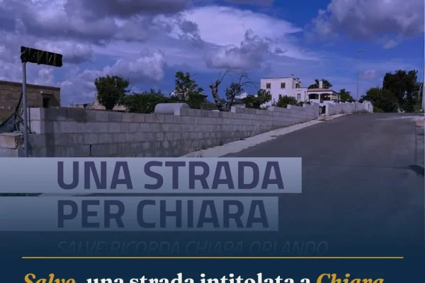 Salve, una strada intitolata a Chiara Orlando: cerimonia il 20 settembre