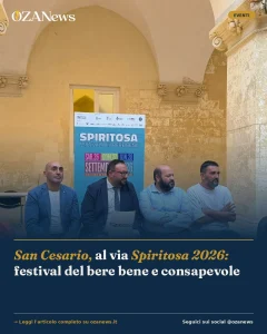 San Cesario, al via Spiritosa 2026: festival del bere bene e consapevole