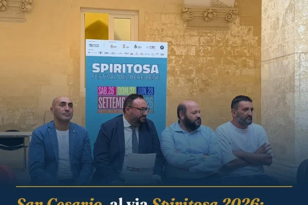 San Cesario, al via Spiritosa 2026: festival del bere bene e consapevole