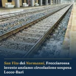 Anteprima di: San Vito dei Normanni, Frecciarossa investe anziano: circolazione sospesa Lecce-Bari