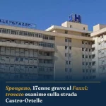Anteprima di: Spongano, 17enne grave al Fazzi: trovato esanime sulla strada Castro-Ortelle