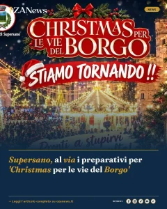 Supersano, al via i preparativi per 'Christmas per le vie del Borgo'