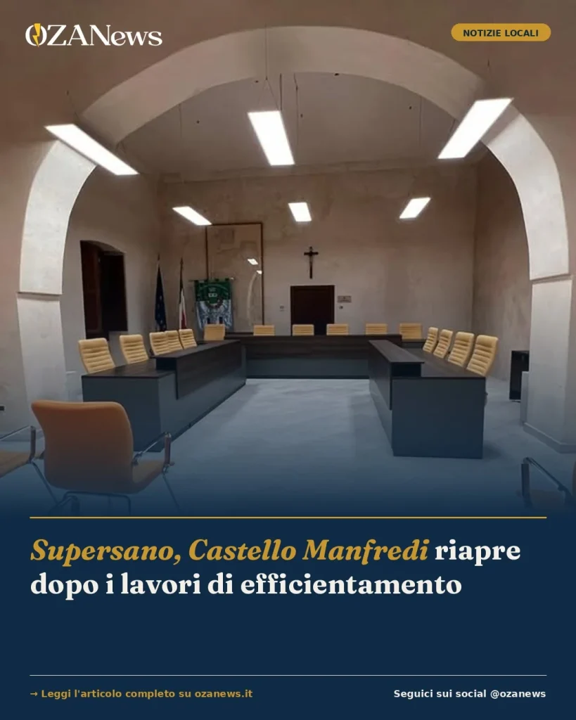 Anteprima di: Supersano, Castello Manfredi riapre dopo i lavori di efficientamento
