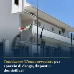 Anteprima di: Taurisano: 27enne arrestato per spaccio di droga, disposti i domiciliari