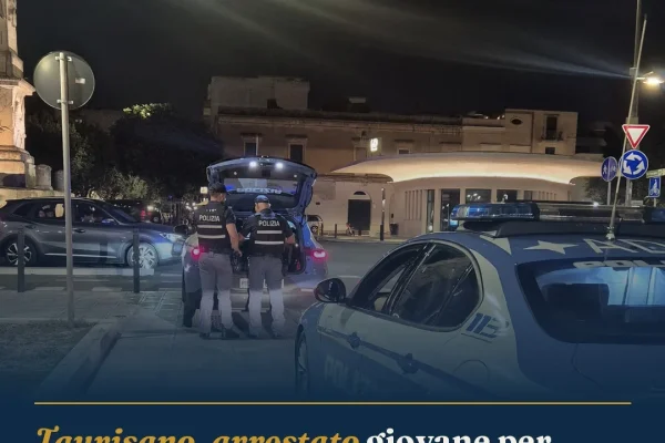 Taurisano, arrestato giovane per spaccio di droga dopo controlli Polizia