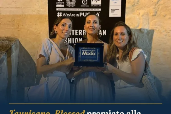 Taurisano, Blessed premiato alla Fashion Week: artigianato salentino vola a Milano
