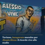 Anteprima di: Taviano, inaugurato murales per Alessio Rizzo: il ricordo vive allo stadio
