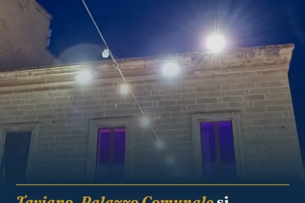 Taviano, Palazzo Comunale si illumina di viola per l’Alzheimer; incontro il 24 settembre