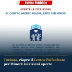 Anteprima di: Taviano, riapre il Centro Polivalente per Minori: iscrizioni aperte