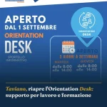 Anteprima di: Taviano, riapre l'Orientation Desk: supporto per lavoro e formazione