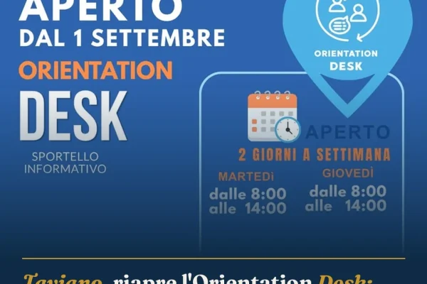 Taviano, riapre l’Orientation Desk: supporto per lavoro e formazione
