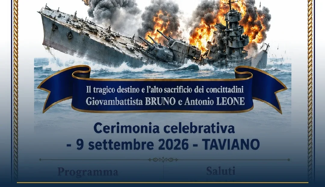 Anteprima di: Taviano ricorda i Marinai Scomparsi: cerimonia per Bruno e Leone