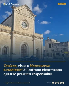 Anteprima di: Taviano, rissa a Mancaversa: Carabinieri di Ruffano identificano quattro presunti responsabili