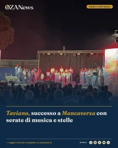 Anteprima di: Taviano, successo a Mancaversa con serate di musica e stelle