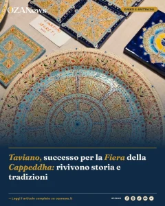 Anteprima di: Taviano, successo per la Fiera della Cappeddha: rivivono storia e tradizioni