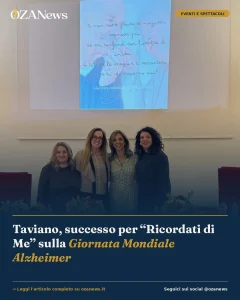 Anteprima di: Taviano, successo per “Ricordati di Me” sulla Giornata Mondiale Alzheimer