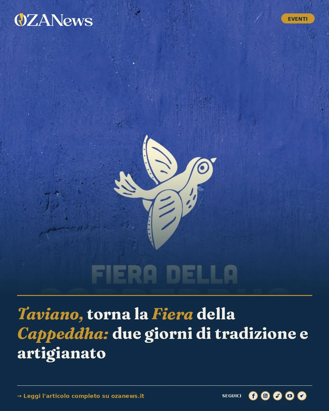Anteprima di: Taviano, torna la Fiera della Cappeddha: due giorni di tradizione e artigianato