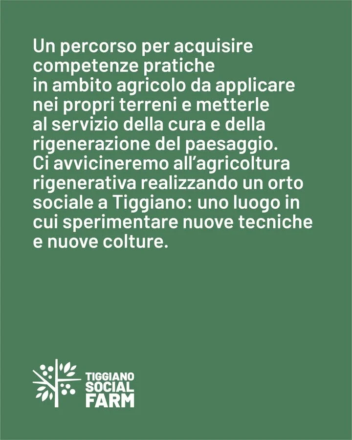 Foto: Tiggiano, al via corso su agricoltura rigenerativa e orto sociale
