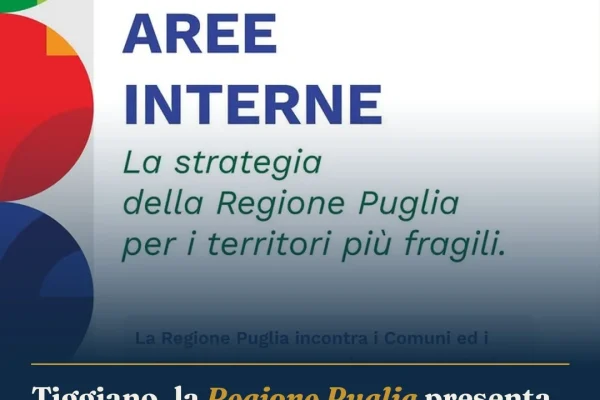 Tiggiano, la Regione Puglia presenta la strategia per le Aree Interne
