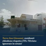 Anteprima di: Torre San Giovanni, residenti chiedono rispetto ZTL: 'Divieto ignorato in estate'