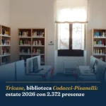 Anteprima di: Tricase, biblioteca Codacci-Pisanelli: estate 2026 con 2.372 presenze