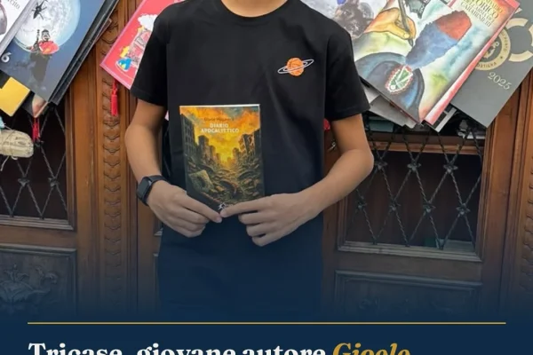 Tricase, giovane autore Gioele Mogavero consegna “Diario Apocalittico” al Comune