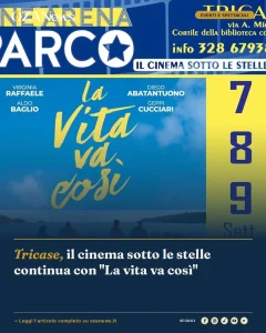 Anteprima di: Tricase, il cinema sotto le stelle continua con "La vita va così"